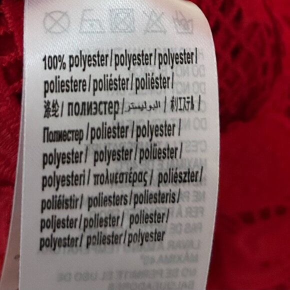 Farm Rio red morada boa guipure maxi dress in Size S - Picture 6 of 14